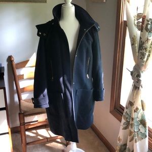 Zara navy winter coat